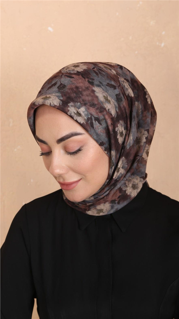 Locella Pamuklu Soft Eşarp 4545-5 Kahve