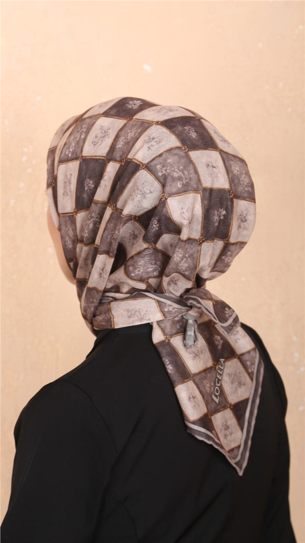 Locella Pamuklu Soft Eşarp 4546-10 Sütlü Kahve 