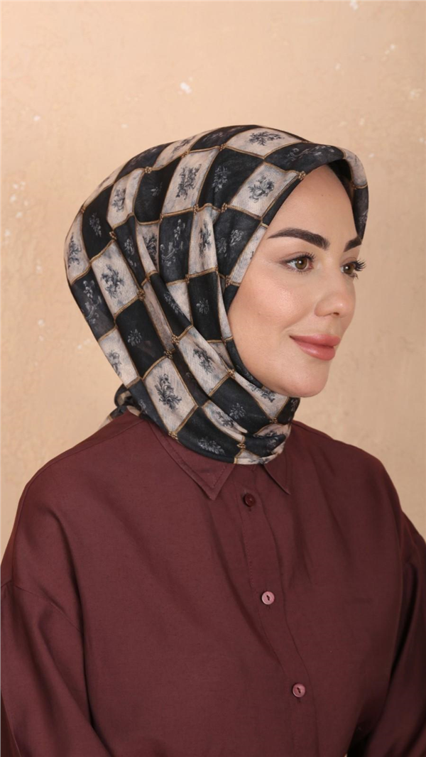 Locella Pamuklu Soft Eşarp 4546-2 Siyah 