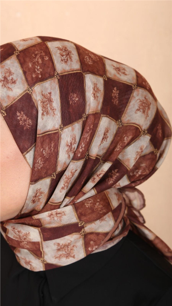 Locella Pamuklu Soft Eşarp 4546-4 Kiremit 