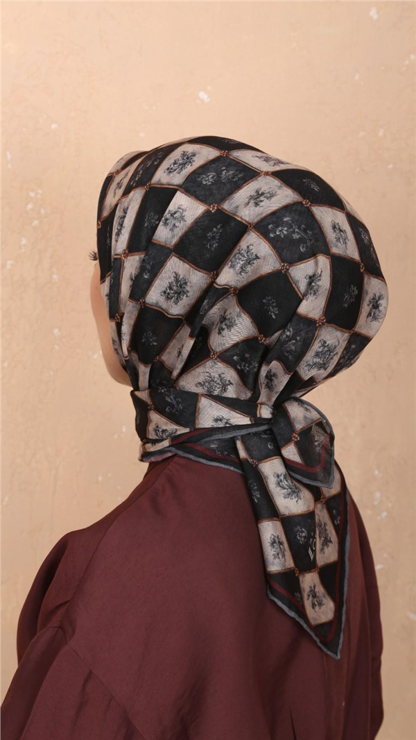 Locella Pamuklu Soft Eşarp 4546-6 Siyah 