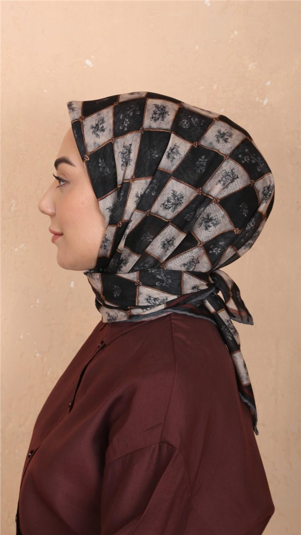 Locella Pamuklu Soft Eşarp 4546-6 Siyah 