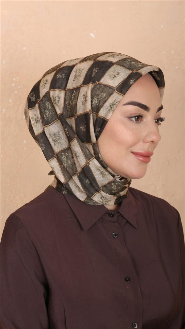 Locella Pamuklu Soft Eşarp 4546-8 Yeşil 