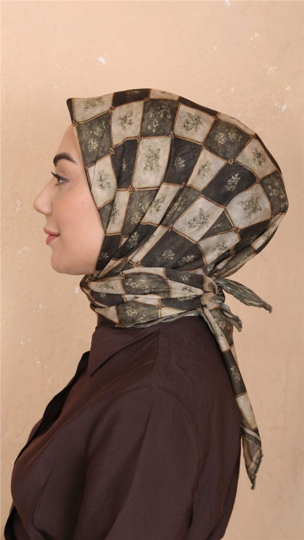Locella Pamuklu Soft Eşarp 4546-8 Yeşil 