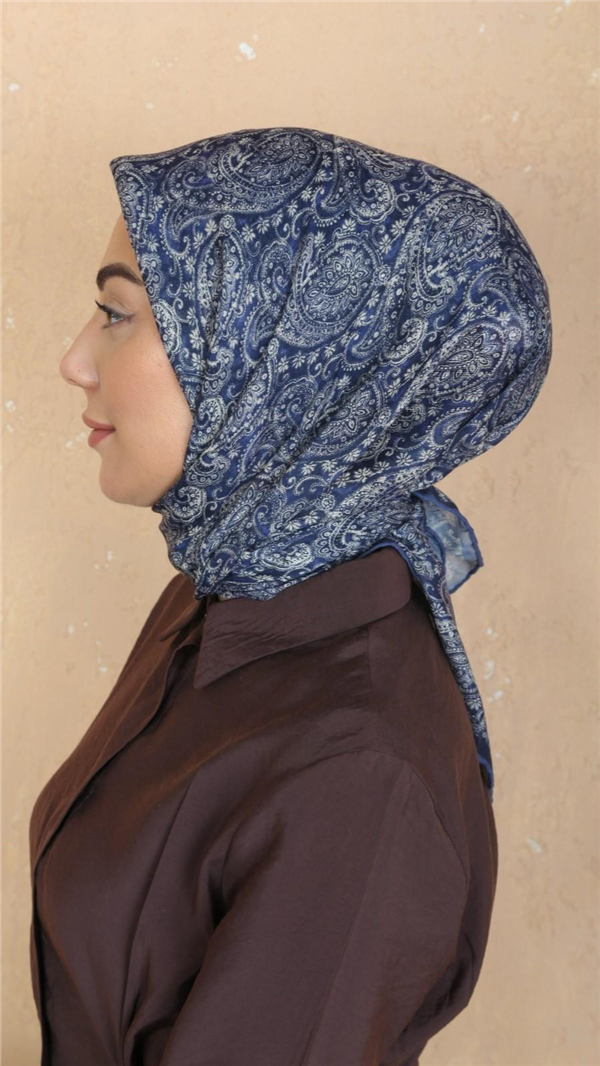 Locella Pamuklu Soft Eşarp 4547-1 Lacivert 