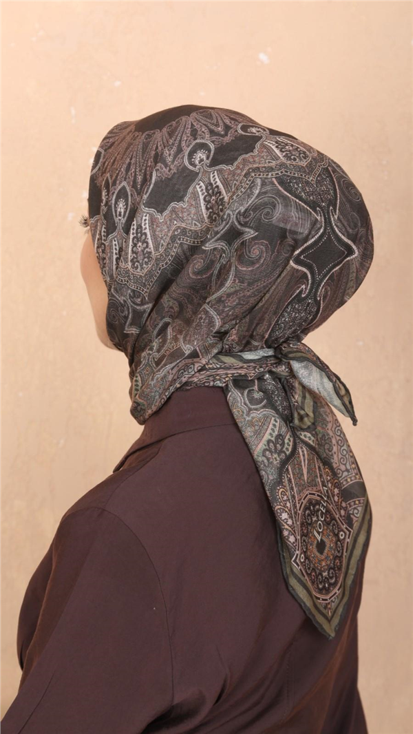 Locella Pamuklu Soft Eşarp 4548-5 Yeşil 