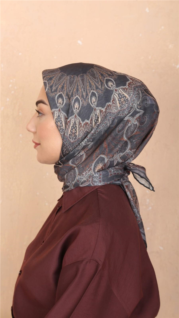 Locella Pamuklu Soft Eşarp 4548-7 Gri 
