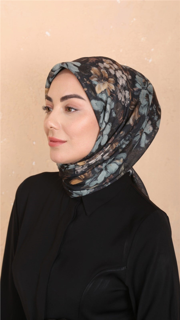 Locella Pamuklu Soft Eşarp 4549-3 Siyah 