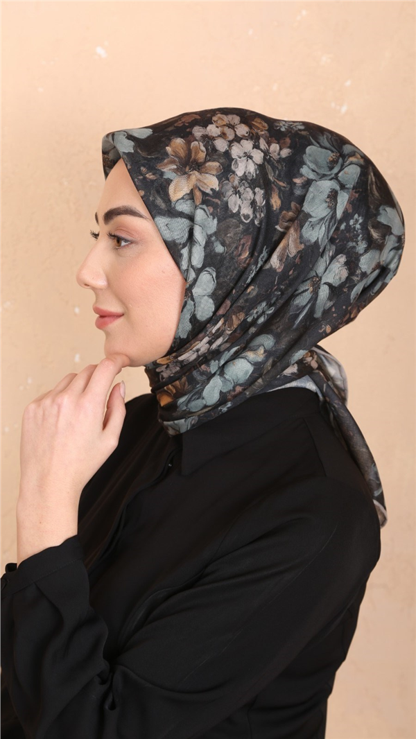 Locella Pamuklu Soft Eşarp 4549-3 Siyah 