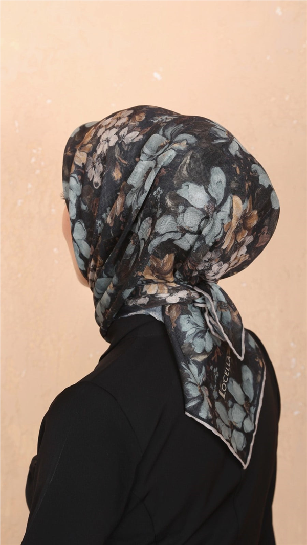 Locella Pamuklu Soft Eşarp 4549-3 Siyah 