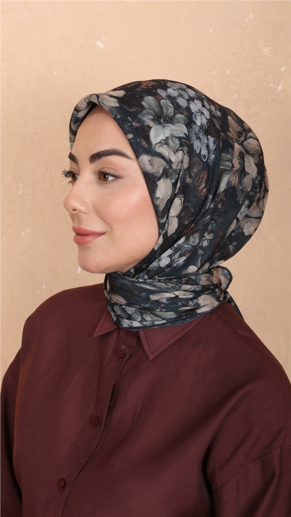 Locella Pamuklu Soft Eşarp 4549-4 Koyu Petrol 