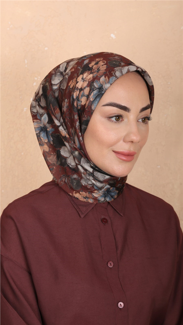 Locella Pamuklu Soft Eşarp 4549-9 Taba 