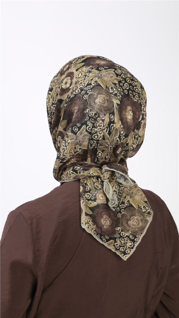 Locella Pamuklu Soft Eşarp 4550-5 Kahve 