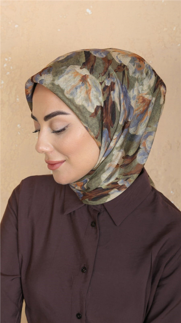 Locella Pamuklu Soft Eşarp 4551-3 Yeşil 