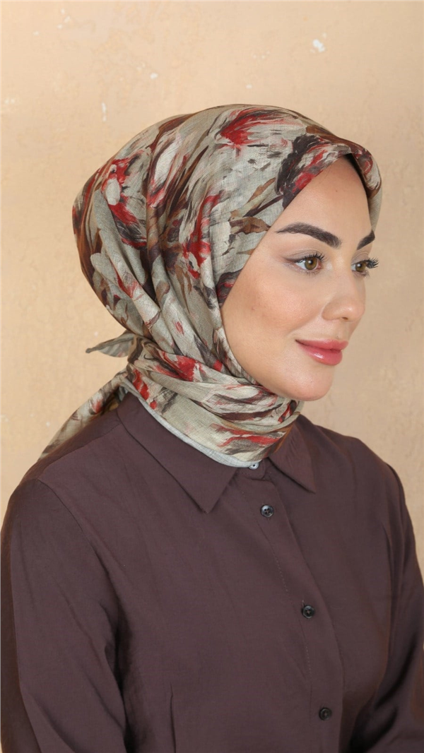 Locella Pamuklu Soft Eşarp 4551-5 Bej 