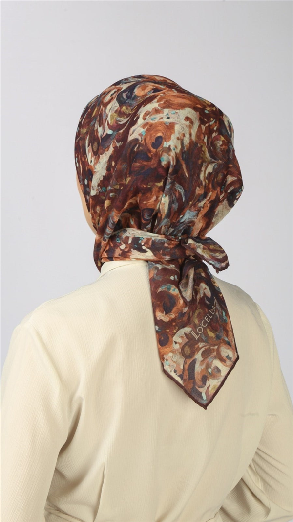Locella Pamuklu Soft Eşarp 4553-1 Koyu Bordo 