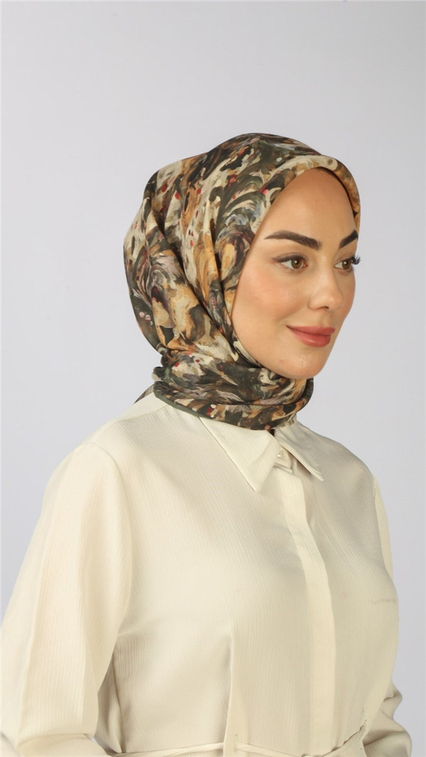 Locella Pamuklu Soft Eşarp 4553-3 Yeşil 