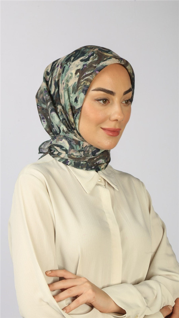 Locella Pamuklu Soft Eşarp 4553-4 Mint 