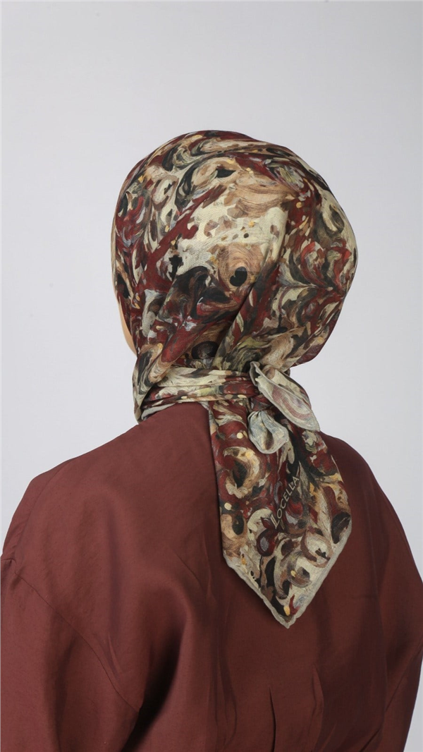 Locella Pamuklu Soft Eşarp 4553-6 Kırmızı 