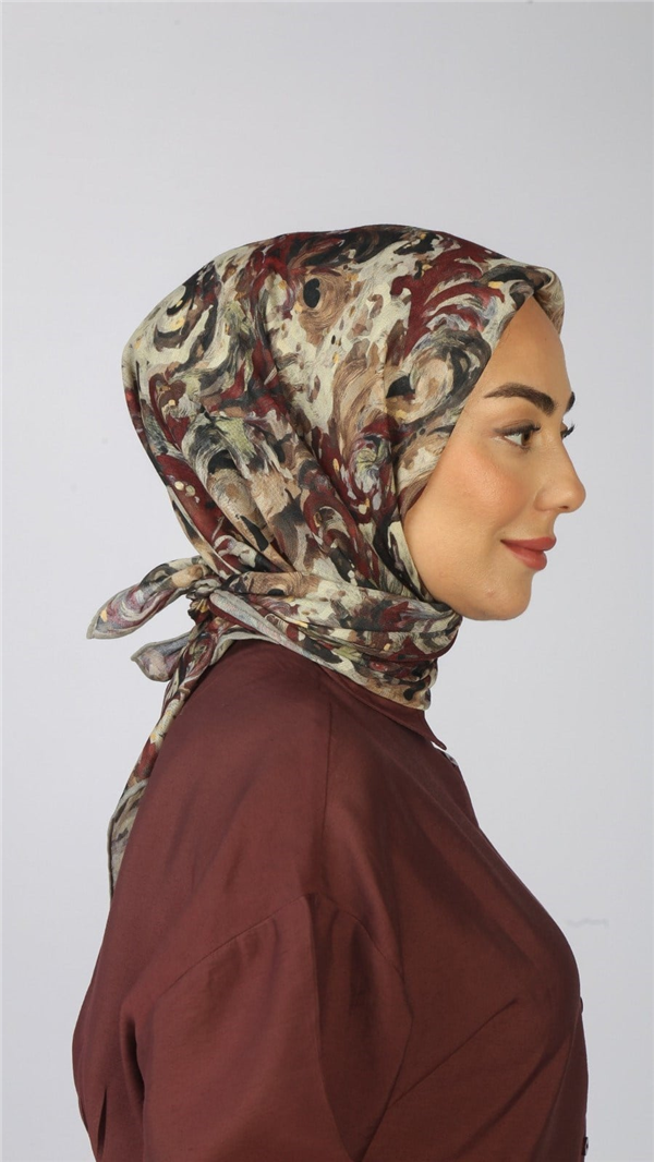 Locella Pamuklu Soft Eşarp 4553-6 Kırmızı 