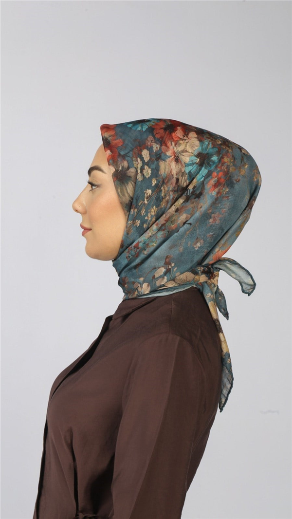 Locella Pamuklu Soft Eşarp 4554-1 Açık Mavi 