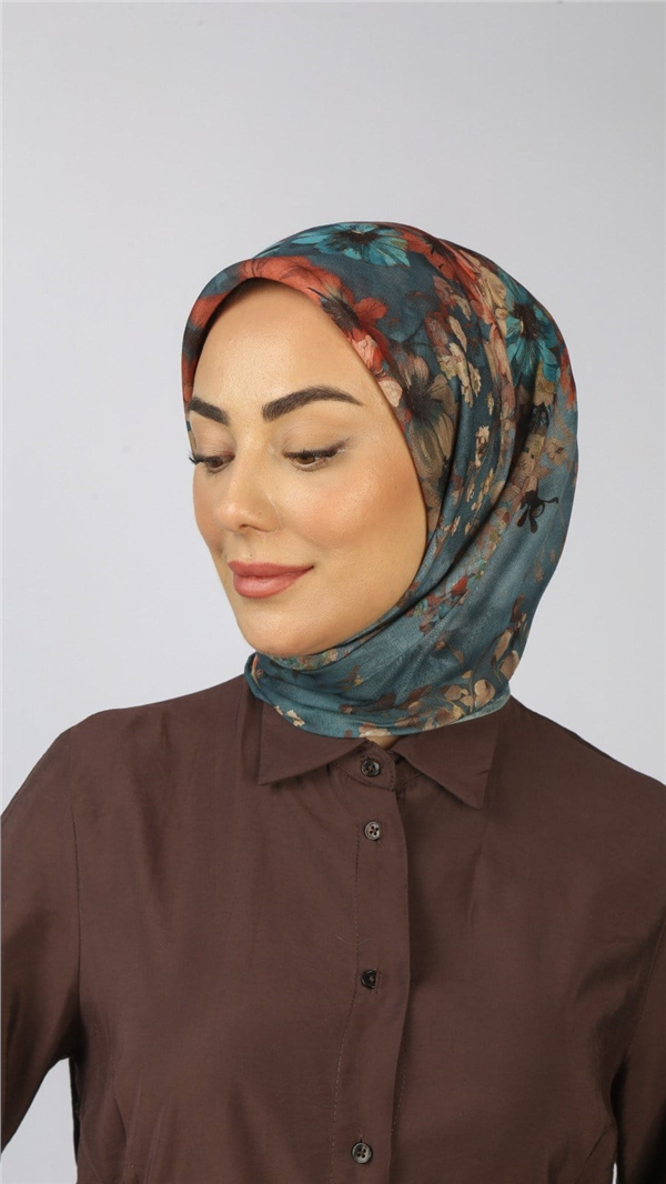Locella Pamuklu Soft Eşarp 4554-1 Açık Mavi 