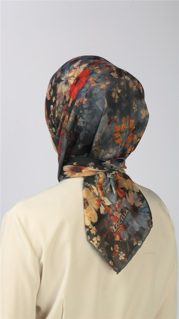 Locella Pamuklu Soft Eşarp 4554-10 Lacivert 