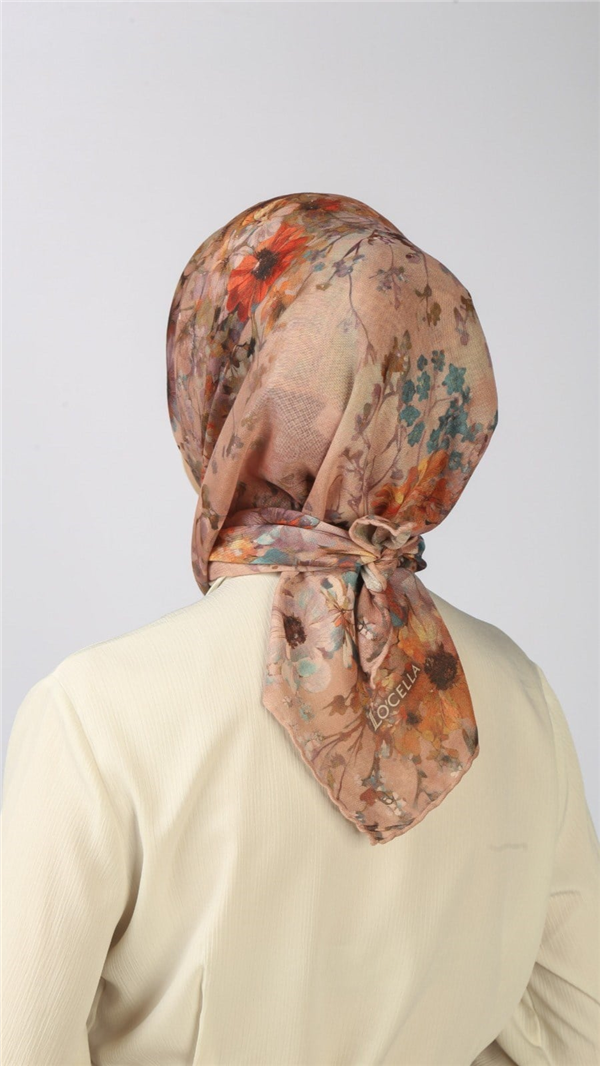 Locella Pamuklu Soft Eşarp 4554-3 Tozlu Pembe 