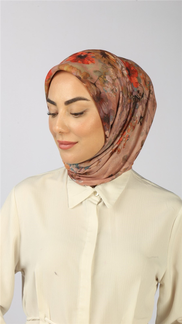 Locella Pamuklu Soft Eşarp 4554-3 Tozlu Pembe 