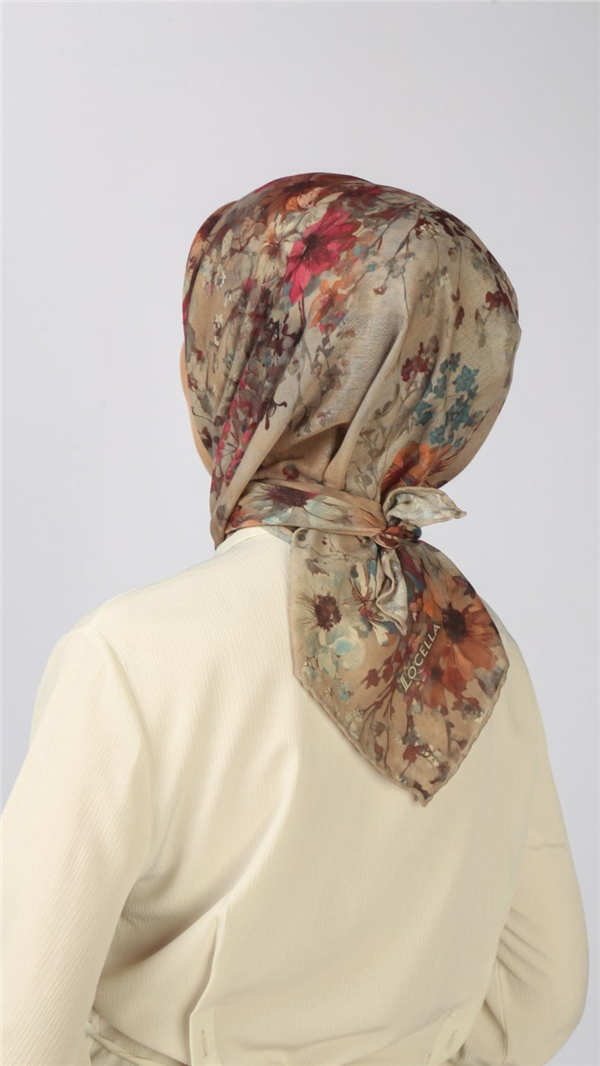 Locella Pamuklu Soft Eşarp 4554-4 Krem 