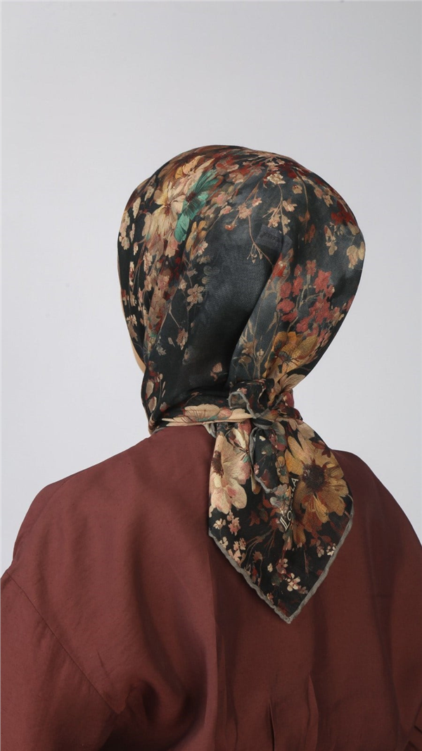Locella Pamuklu Soft Eşarp 4554-5 Siyah 