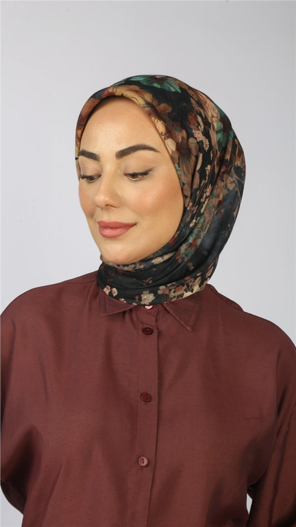 Locella Pamuklu Soft Eşarp 4554-5 Siyah 