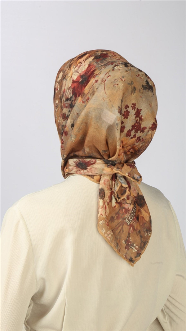 Locella Pamuklu Soft Eşarp 4554-7 Camel 