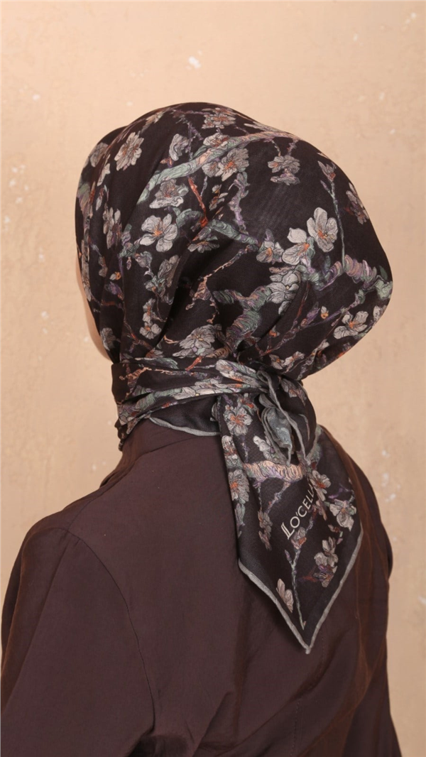 Locella Pamuklu Soft Eşarp 4555-10 Acı Kahve 