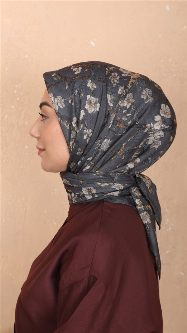 Locella Pamuklu Soft Eşarp 4555-3 Gri 