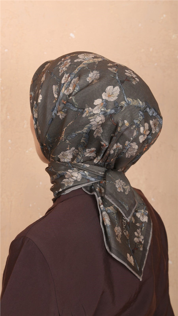 Locella Pamuklu Soft Eşarp 4555-9 Yeşil 