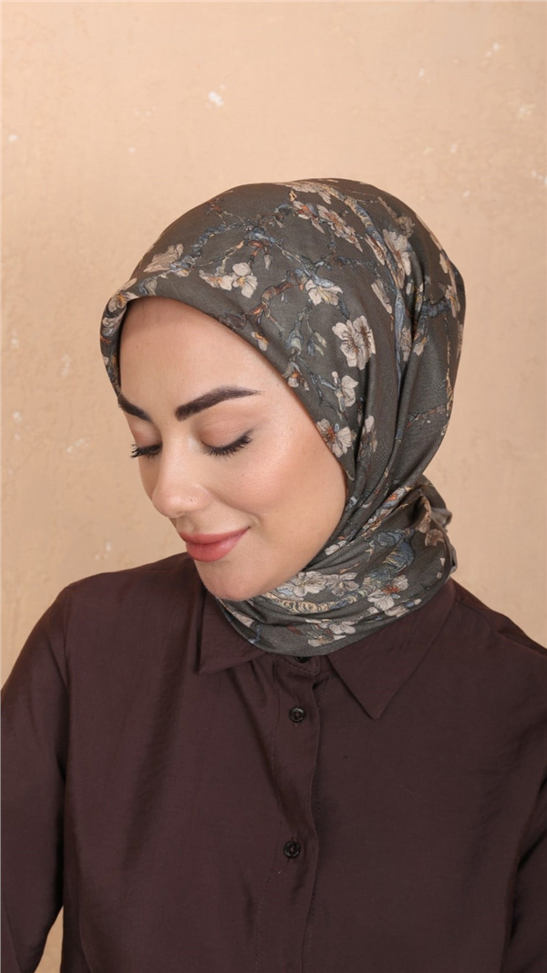 Locella Pamuklu Soft Eşarp 4555-9 Yeşil 