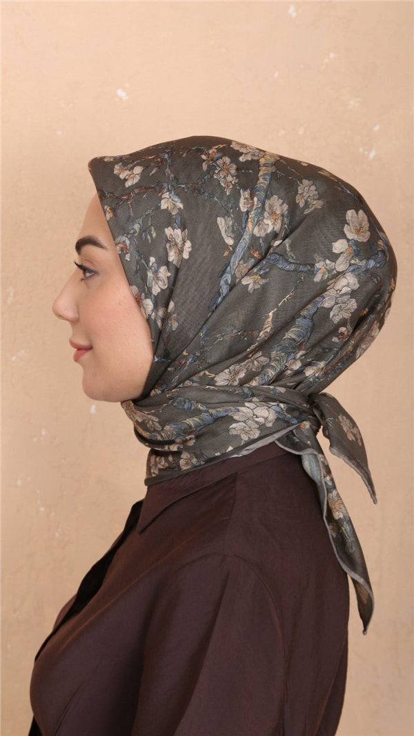 Locella Pamuklu Soft Eşarp 4555-9 Yeşil 