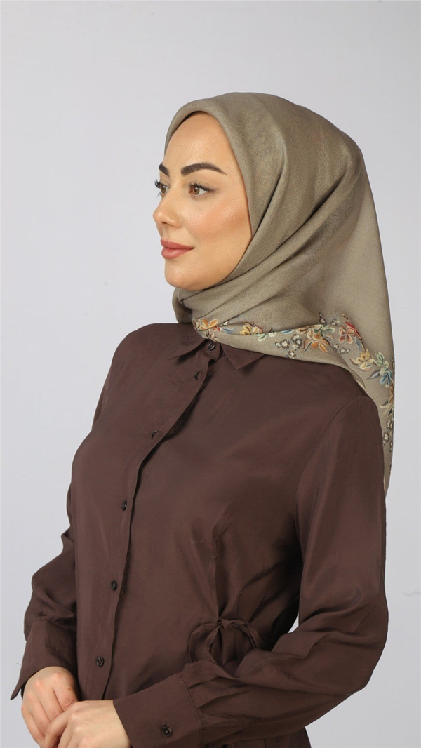 Locella Pamuklu Soft Eşarp 4556-1 Vizon