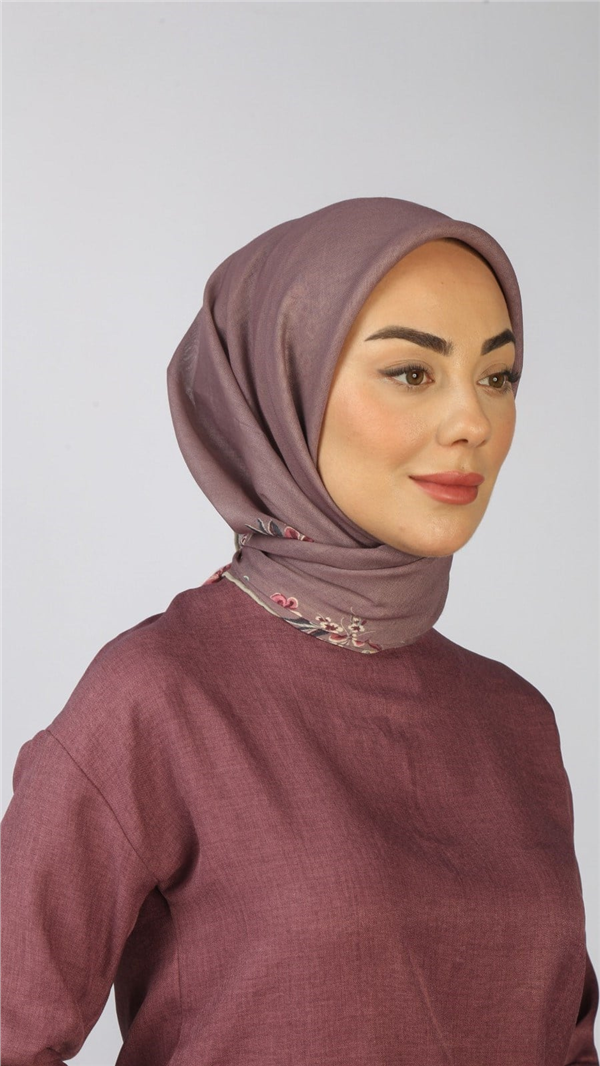 Locella Pamuklu Soft Eşarp 4556-11 Gül Kurusu