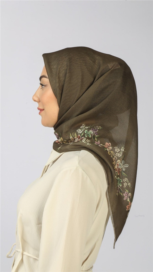 Locella Pamuklu Soft Eşarp 4556-12 Yeşil 