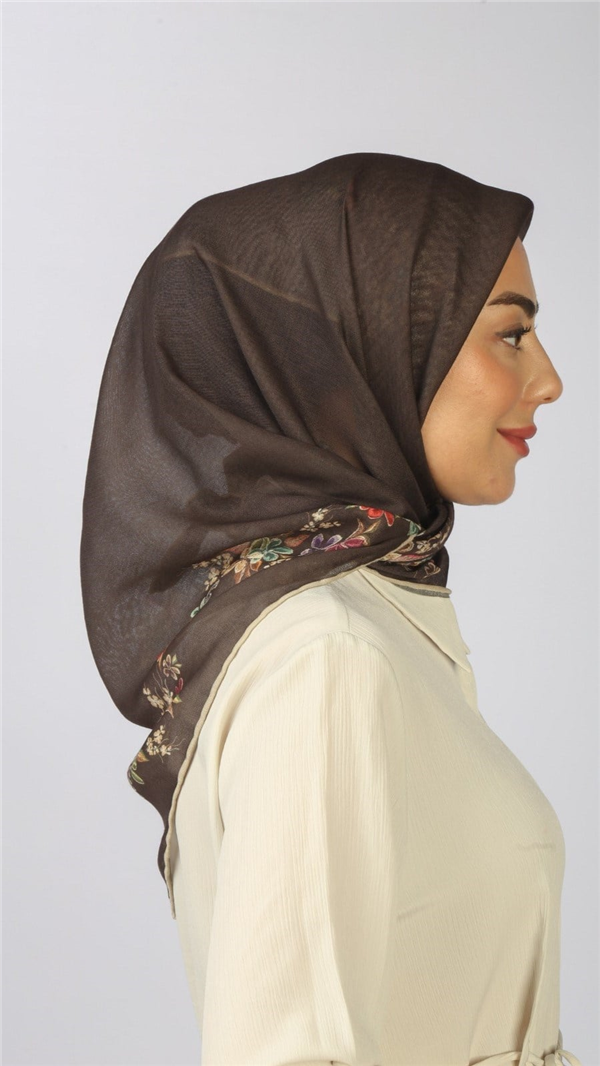 Locella Pamuklu Soft Eşarp 4556-14 Kahve 