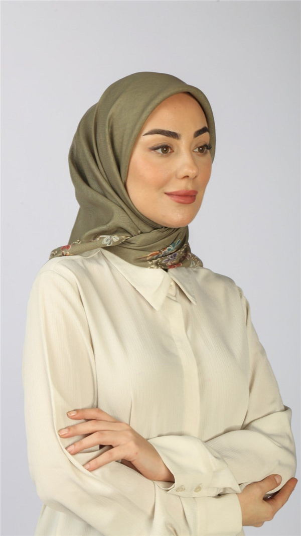 Locella Pamuklu Soft Eşarp 4556-3 Açık Yeşil 