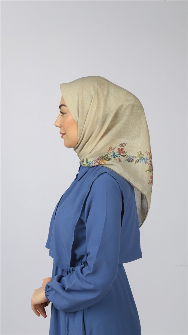 Locella Pamuklu Soft Eşarp 4556-7 Bej 