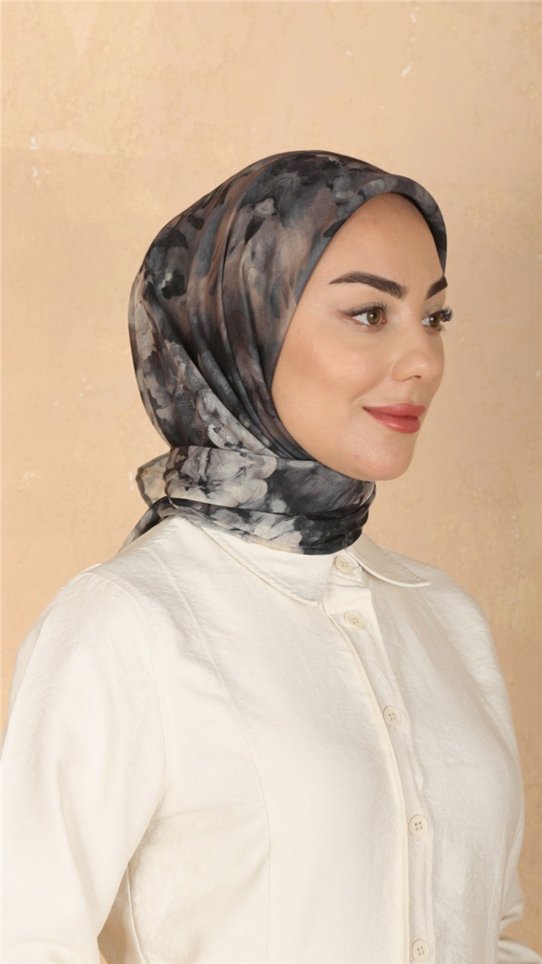 Locella Pamuklu Soft Eşarp 4557-9 Siyah 