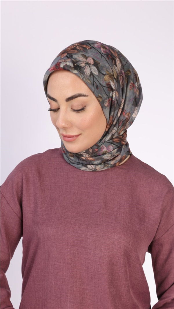 Locella Pamuklu Soft Eşarp 4559-1 Gri 