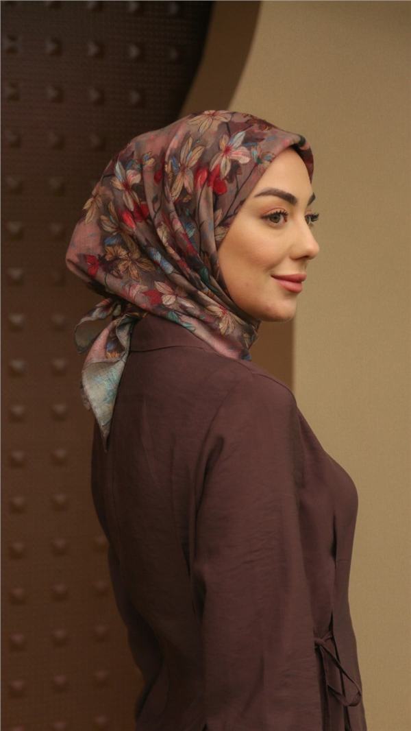 Locella Pamuklu Soft Eşarp 4559-7 Kakao 