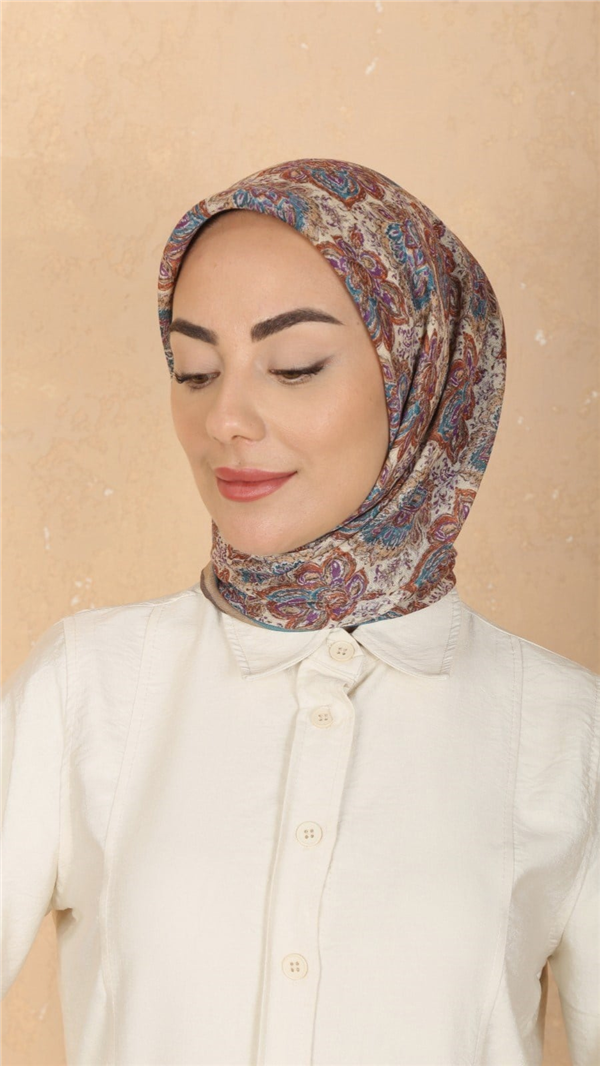 Locella Pamuklu Soft Eşarp 4561-4 Krem 