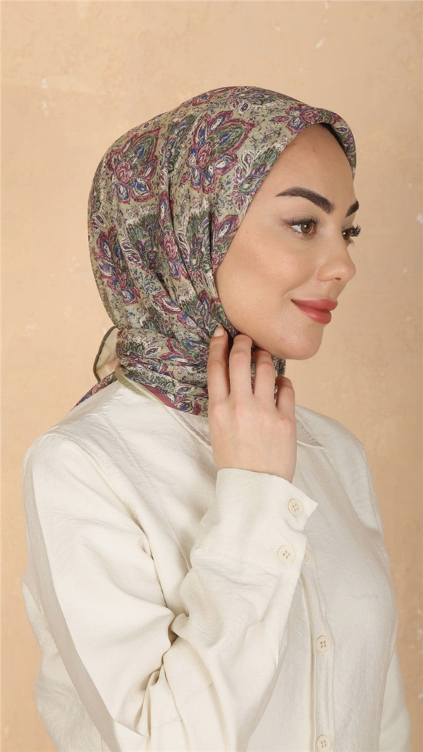 Locella Pamuklu Soft Eşarp 4561-9 Fıstık Yeşili 