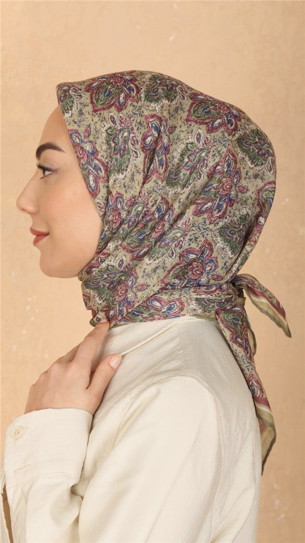 Locella Pamuklu Soft Eşarp 4561-9 Fıstık Yeşili 
